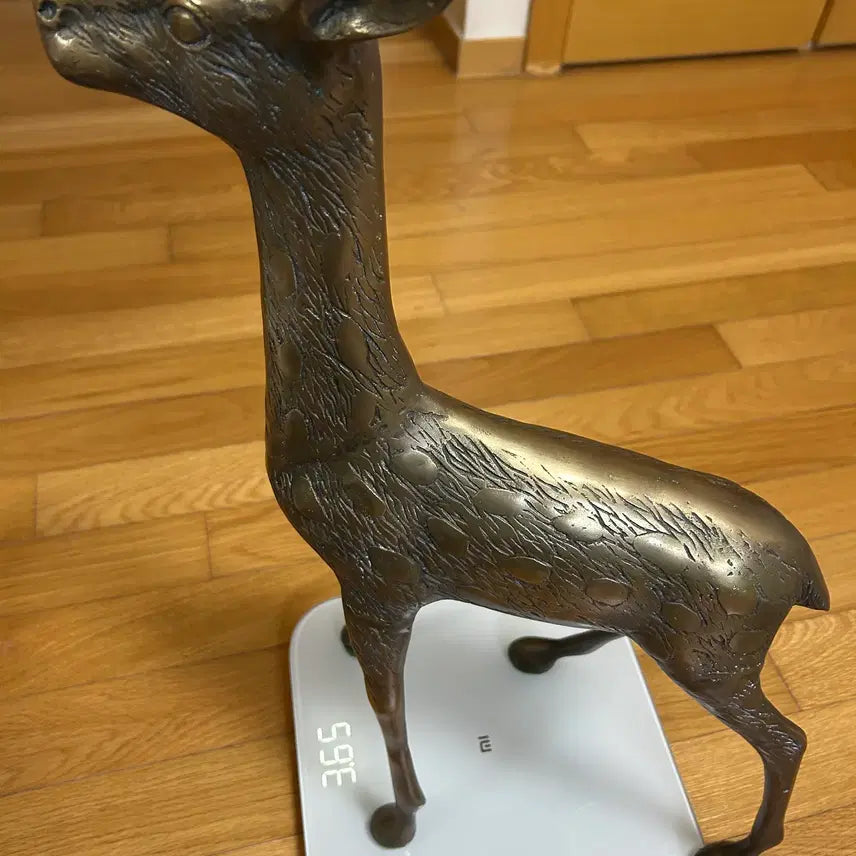 [BUNJANG] Bronze Deer Sculpture Pair / 동 브론즈  사슴 1쌍 조각상