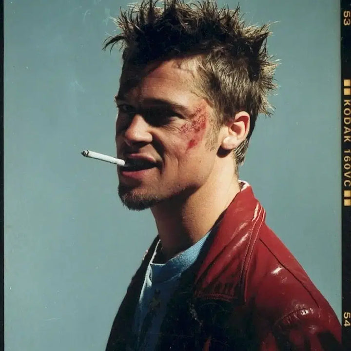 [BUNJANG] Vintage Burgundy Crop Leather Jacket / [46] 70's 빈티지 버건디 크롭 레더 자켓 파이트 클럽