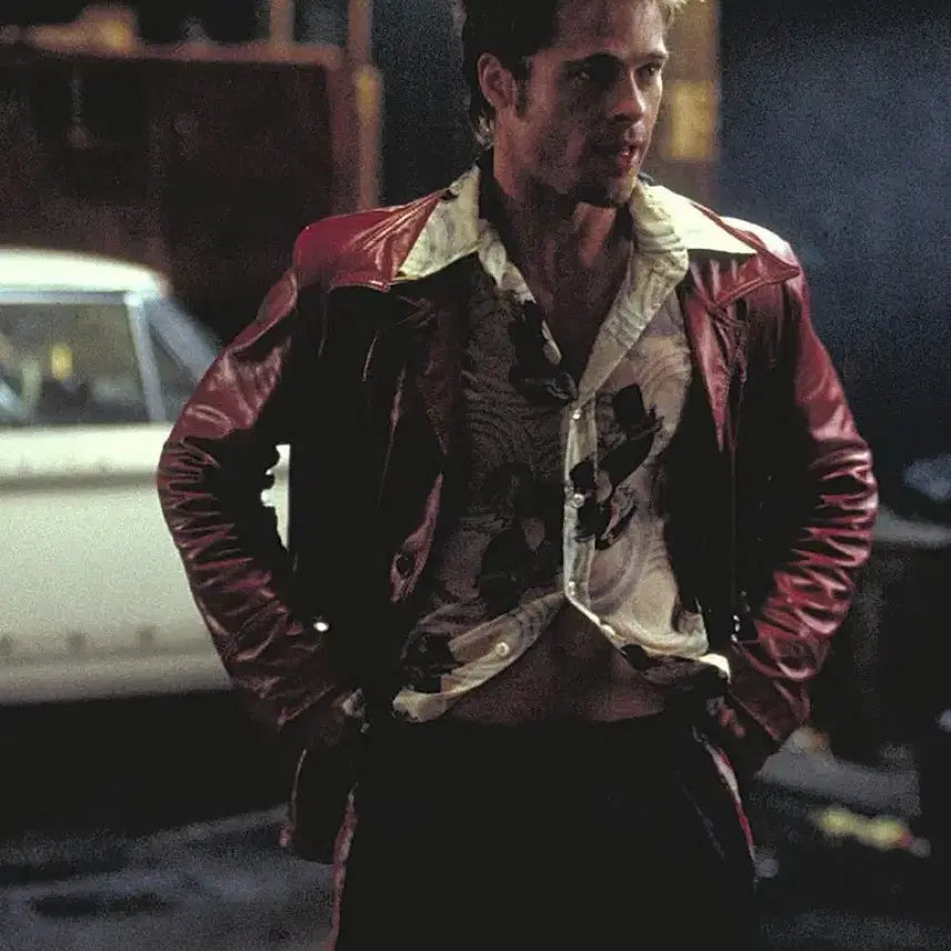 [BUNJANG] Vintage Burgundy Crop Leather Jacket / [46] 70's 빈티지 버건디 크롭 레더 자켓 파이트 클럽