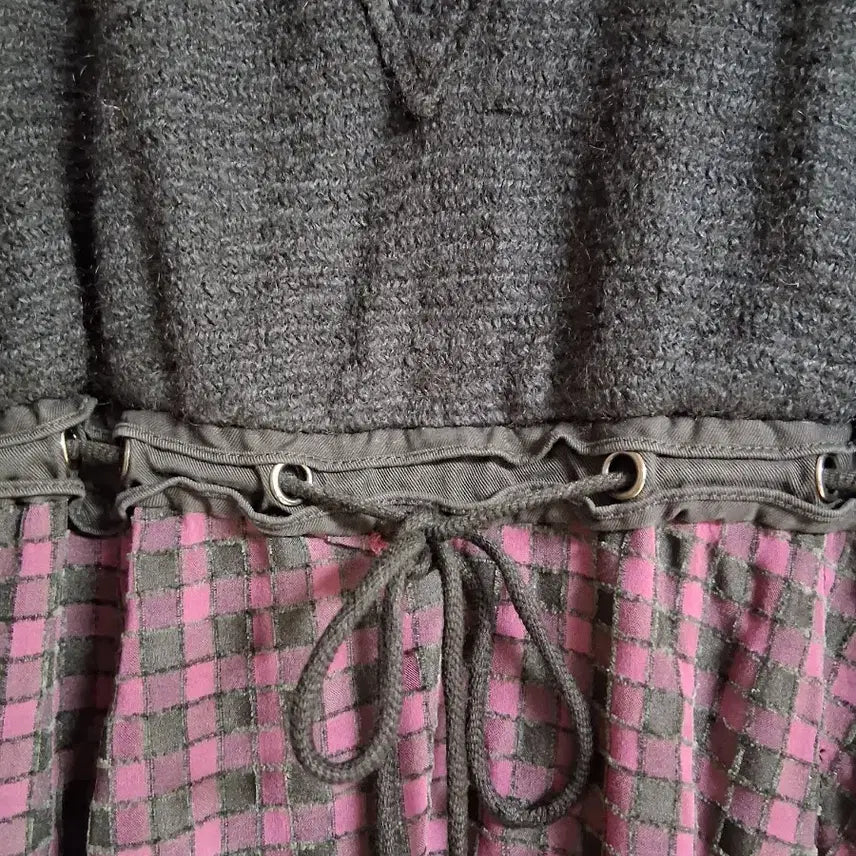 [BUNJANG] O'2nd Wool Blend Check Dress / O'2nd오즈세컨 울 블렌드 체크 드레스