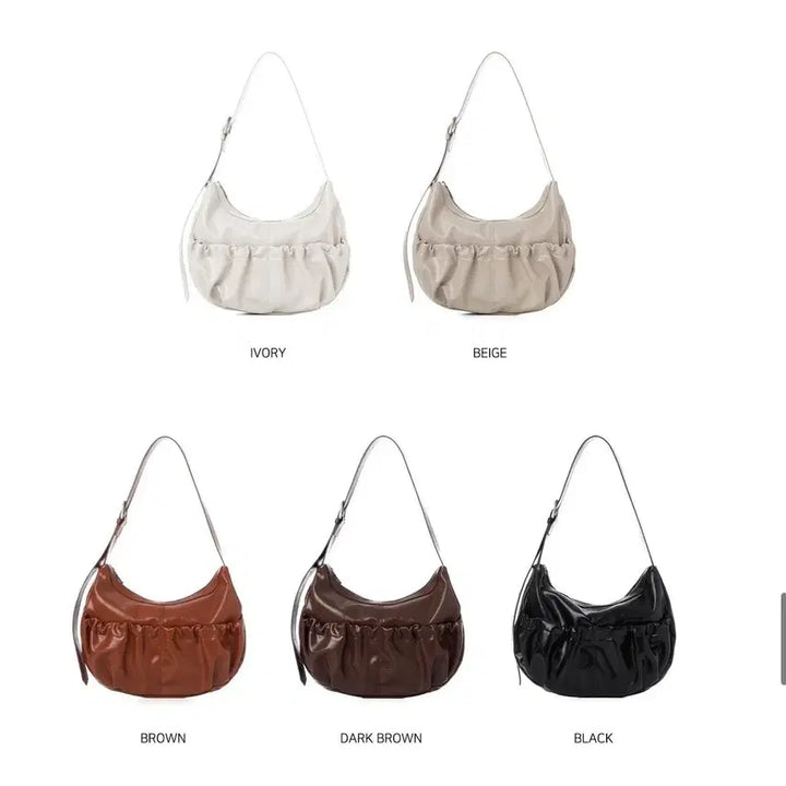 [BUNJANG] Square Line Shirring Shoulder Bag / 스퀘어라인 쿠잉백 셔링 숄더백 여성 가방