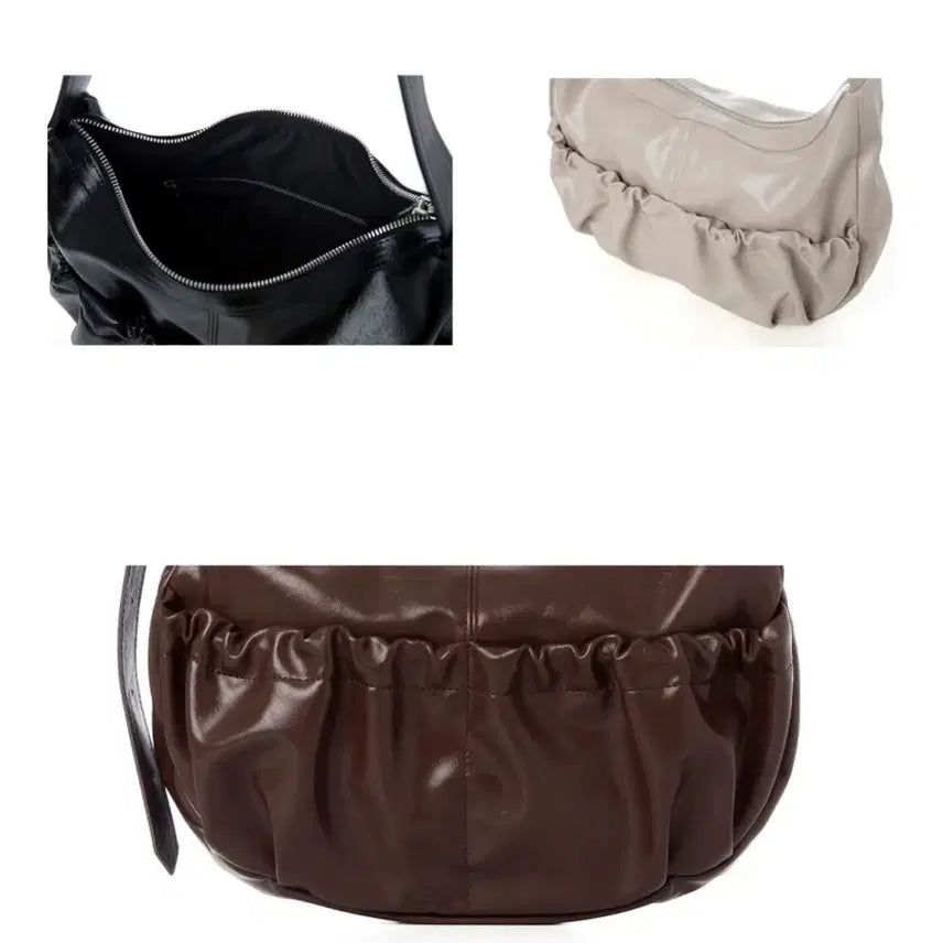 [BUNJANG] Square Line Shirring Shoulder Bag / 스퀘어라인 쿠잉백 셔링 숄더백 여성 가방