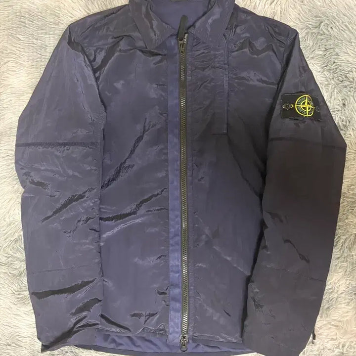 [BUNJANG] Stone Island Nylon Overshirt Navy / 스톤아일랜드 나일론 오버셔츠 네이비