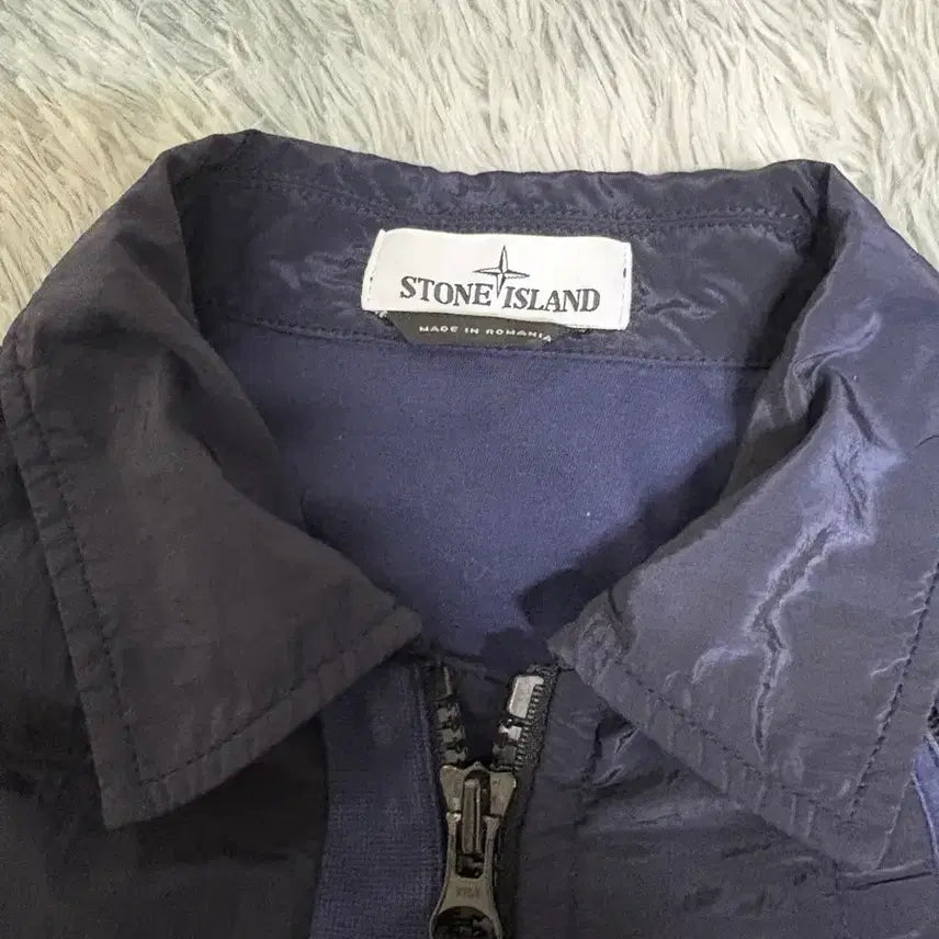 [BUNJANG] Stone Island Nylon Overshirt Navy / 스톤아일랜드 나일론 오버셔츠 네이비