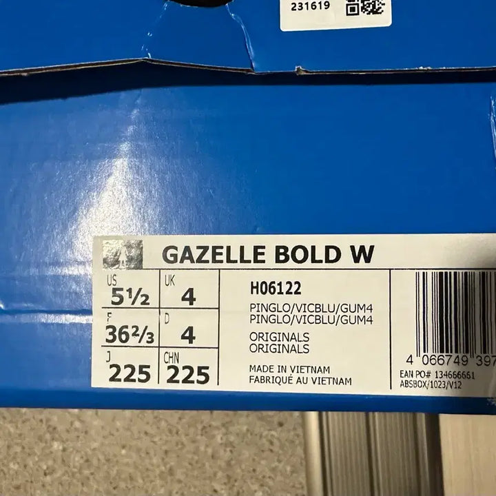 [BUNJANG] Adidas Gazelle Bold Pink Glow Victory Blue Sneakers / 아디다스 가젤 볼드 핑크 글로우 빅토리 블루