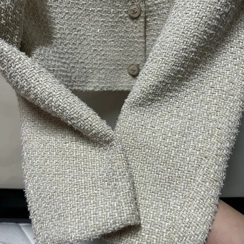 [BUNJANG] Roem Colorless Tweed Jacket - S / 로엠 칼라리스 트위드 자켓 S (새상품)