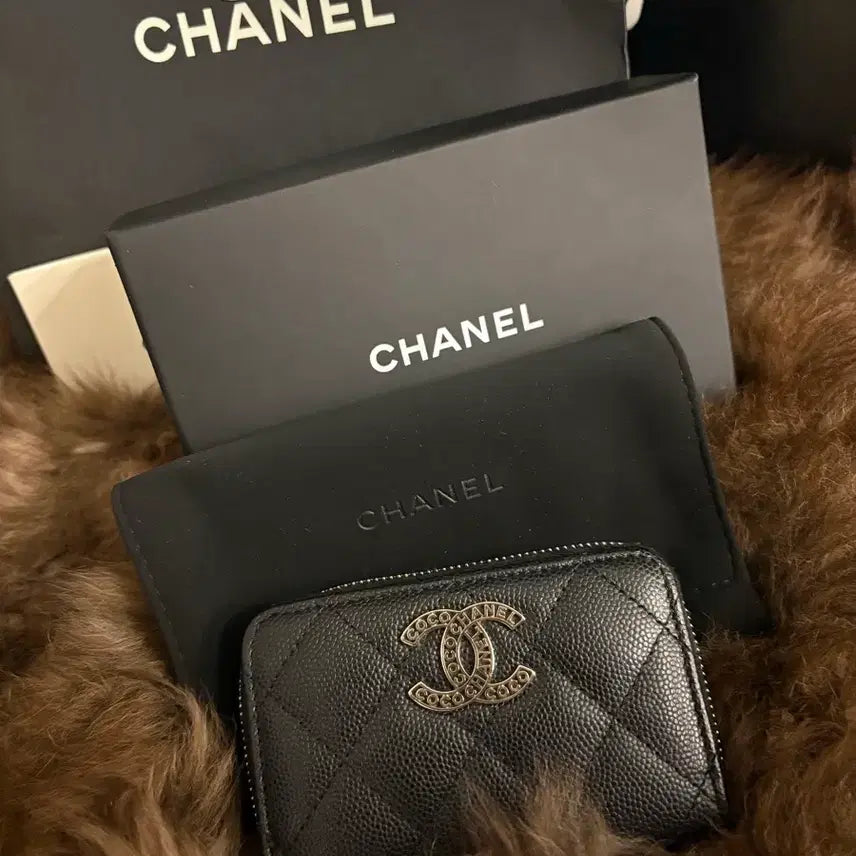 [BUNJANG] Chanel Caviar Card Wallet / 샤넬 캐비어 카드지갑 은장