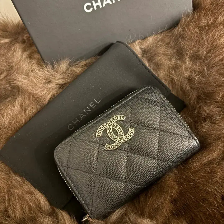 [BUNJANG] Chanel Caviar Card Wallet / 샤넬 캐비어 카드지갑 은장