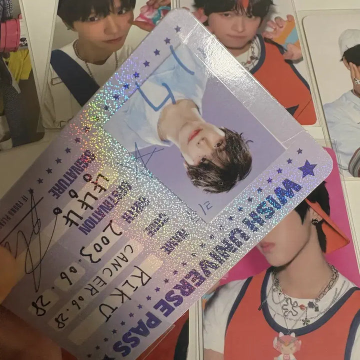 [SOLD OUT] 엔시티 위시 리쿠 유우시 사쿠야 컬러 트레카 붕어빵 시그 일괄