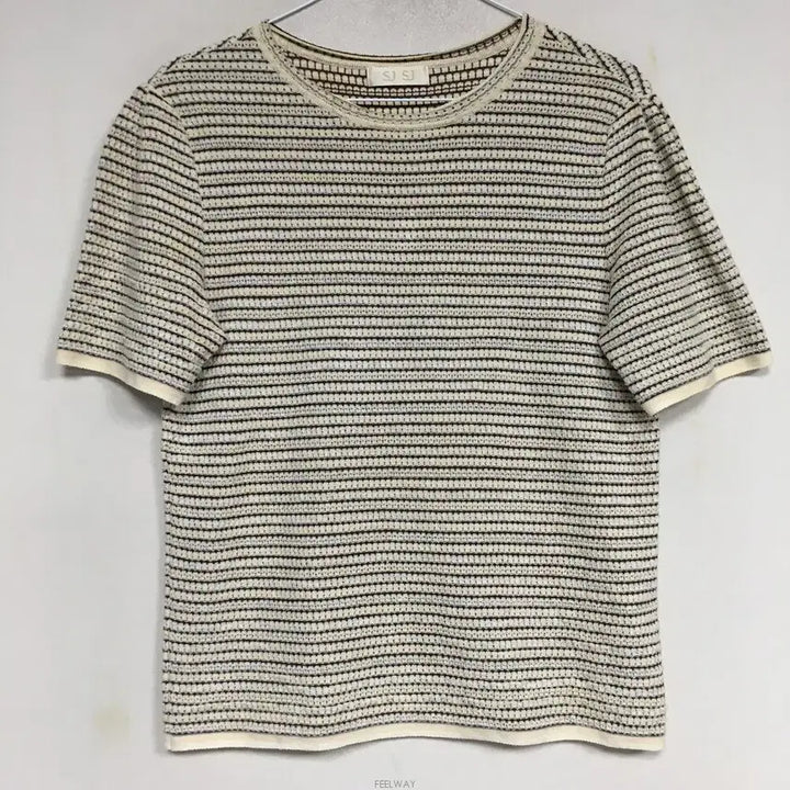 [BUNJANG] SJSJ Crochet Short Sleeve Knit / SJSJ 에스제이 크로셰 반팔 니트 90