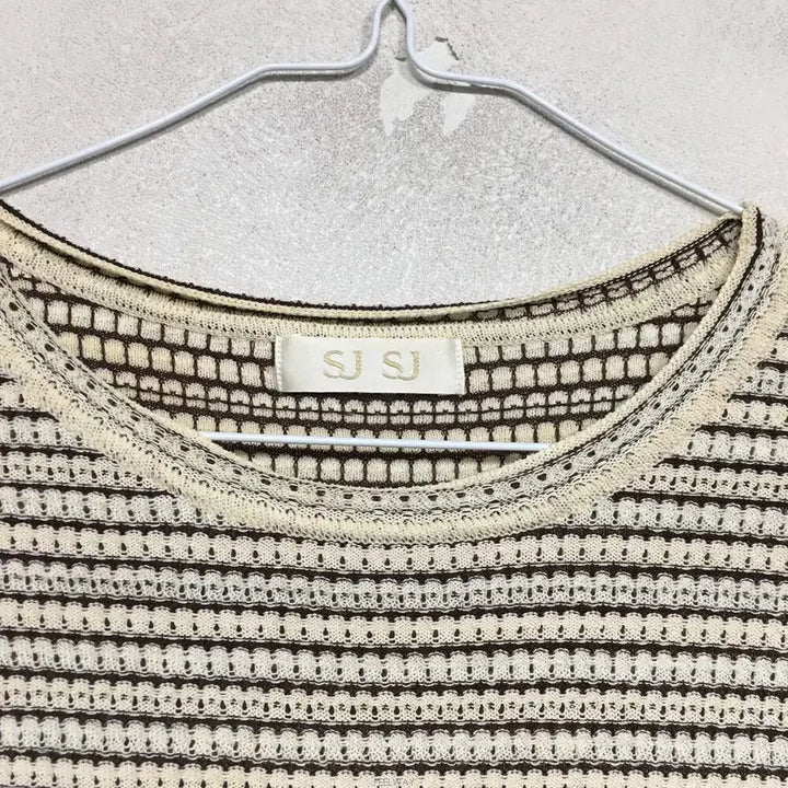 [BUNJANG] SJSJ Crochet Short Sleeve Knit / SJSJ 에스제이 크로셰 반팔 니트 90