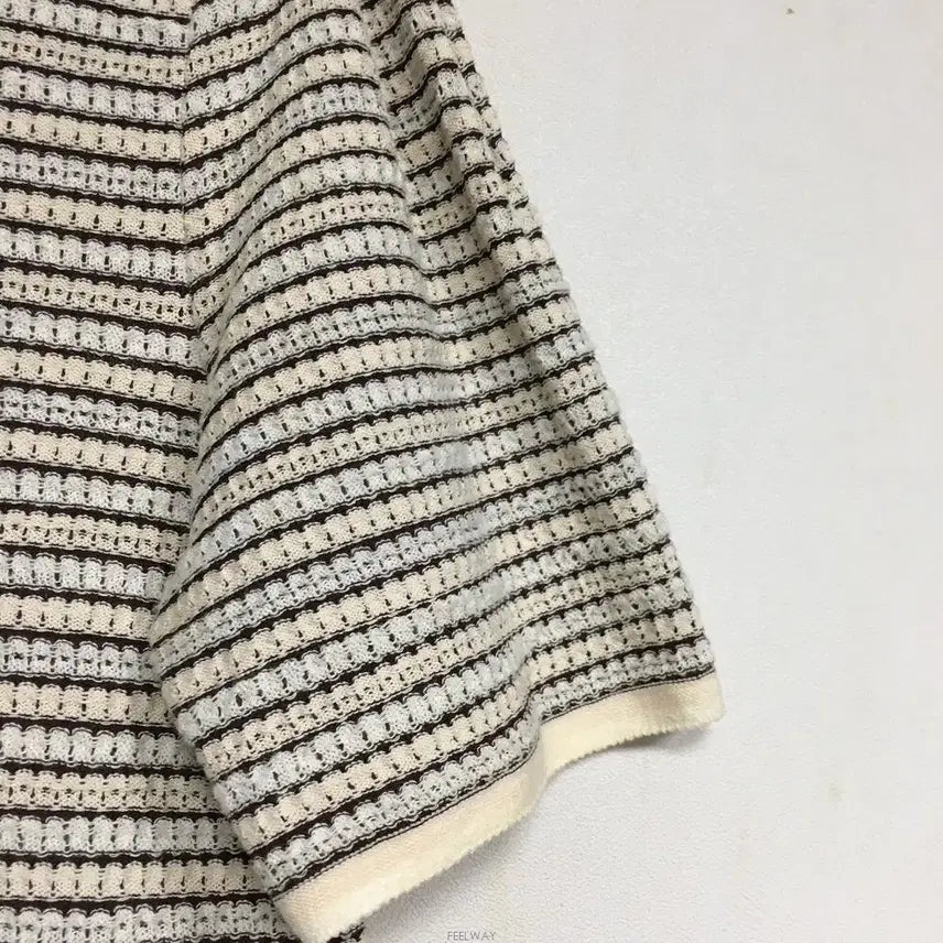 [BUNJANG] SJSJ Crochet Short Sleeve Knit / SJSJ 에스제이 크로셰 반팔 니트 90