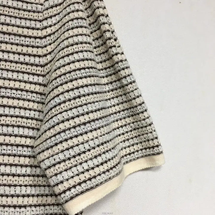 [BUNJANG] SJSJ Crochet Short Sleeve Knit / SJSJ 에스제이 크로셰 반팔 니트 90