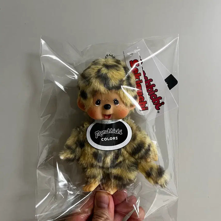 [BUNJANG] Monchhichi Leopard Print Keyring / (새상품) 몬치치 호피 레오파드 키링