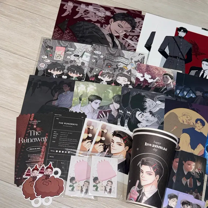 [BUNJANG] BLACKSWAN Leia Birthday Cafe Photocard Bundle Set / 블랙스완 블스 밀블 이환매 생일카페 전프레 컵홀더 포카 양일특전