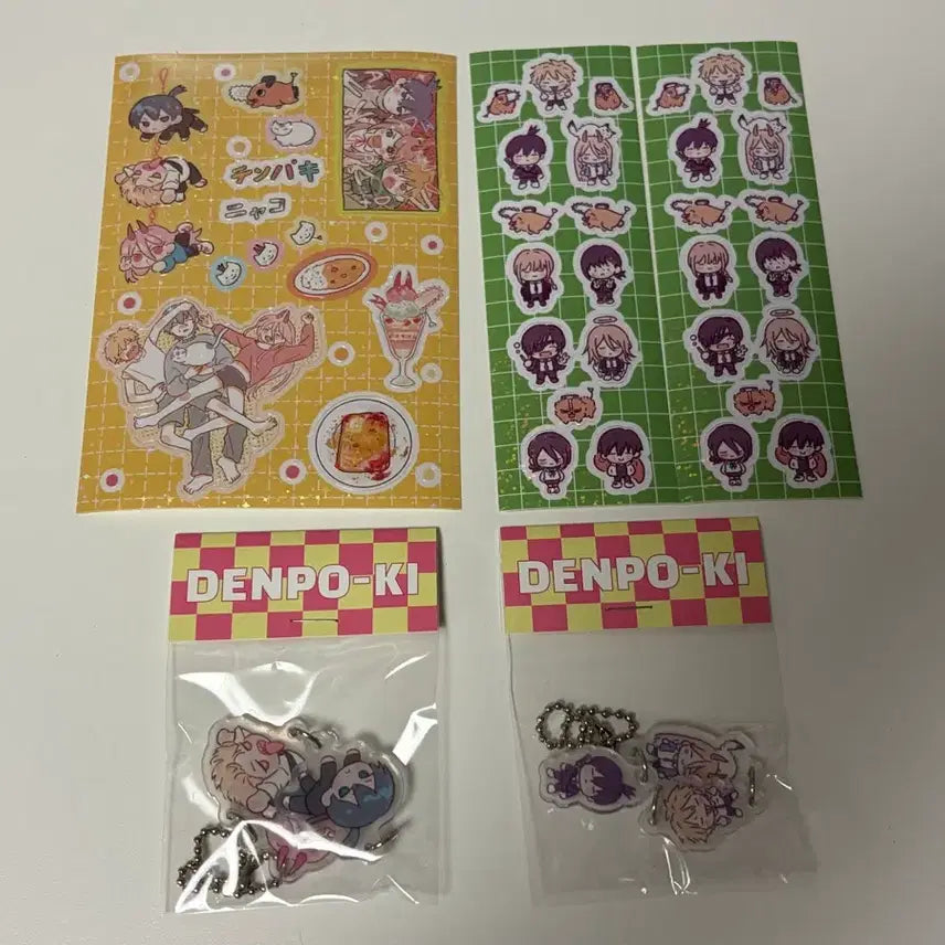 [SOLD OUT] 아무님 체인소맨 비공굿 스티커 아크릴 키링 일괄 덴지 파워 아키