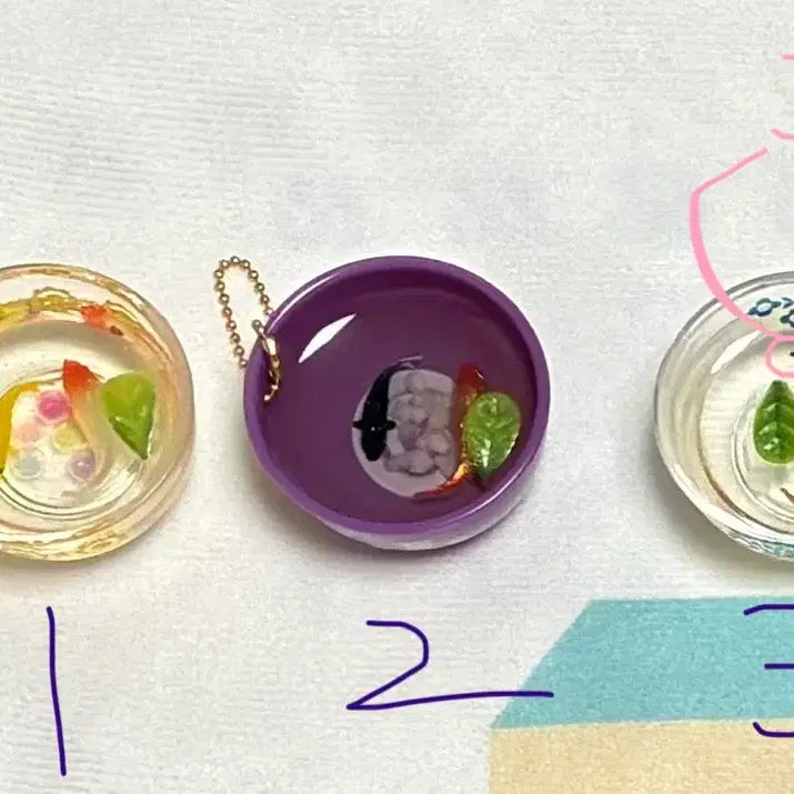 [BUNJANG] 토이스피릿 금붕어 어항 그릇 가챠 키링 / 토이스피릿 금붕어 어항 그릇 가챠 키링