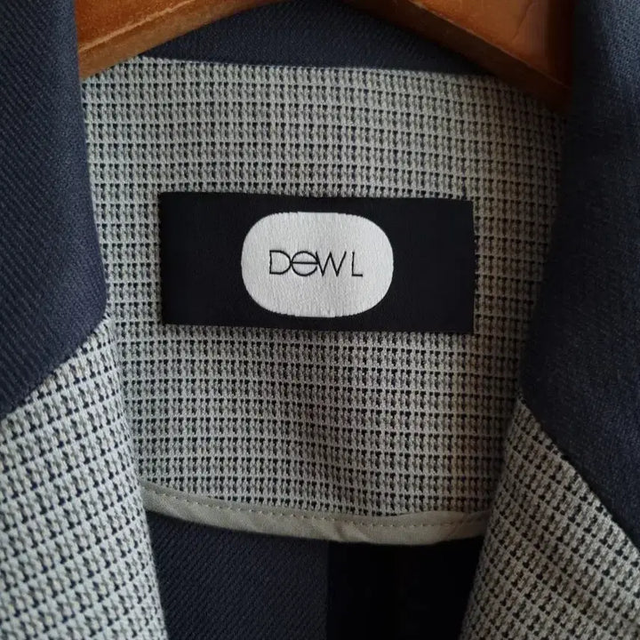 [BUNJANG] DEWL Checkered Long Coat / 듀엘 DEWL 배색 체크 롱 코트