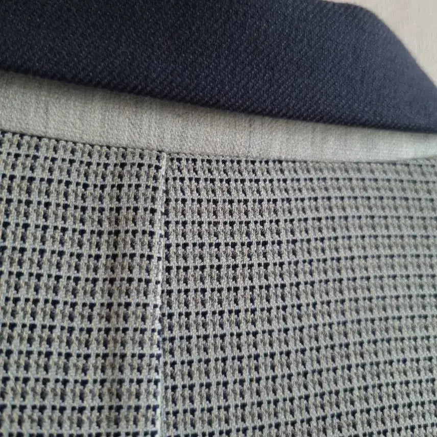 [BUNJANG] DEWL Checkered Long Coat / 듀엘 DEWL 배색 체크 롱 코트