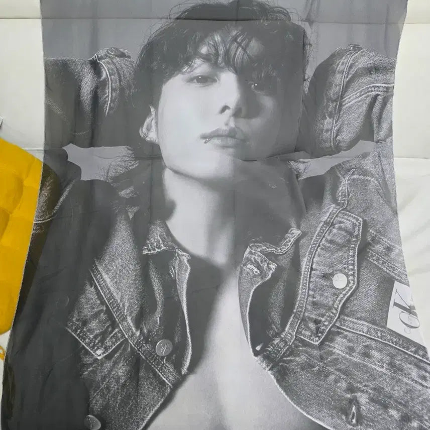[BUNJANG] BTS Jungkook Calvin Klein Chiffon Poster / 정국 bts JK 캘빈 쉬폰 포스터
