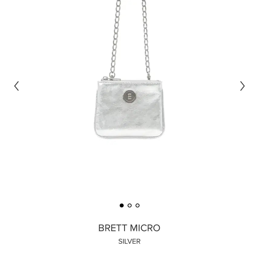 [BUNJANG] Minitmute Brett Micro Silver Crossbody Bag / 미닛뮤트 브렛 마이크로 실버