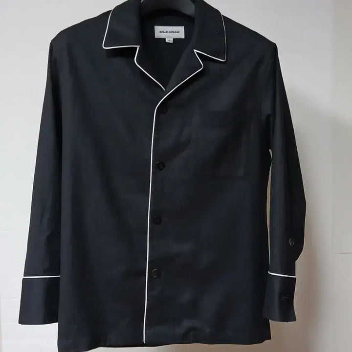 [BUNJANG] Solid Homme Long Sleeve Piping Shirt Black / 솔리드 옴므 긴팔 파이핑 셔츠 95 남자