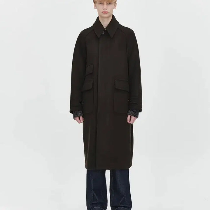 [BUNJANG] Afterpray Tourist Balmacaan Brown L Coat / 애프터프레이 투어리스트 발마칸 브라운 L