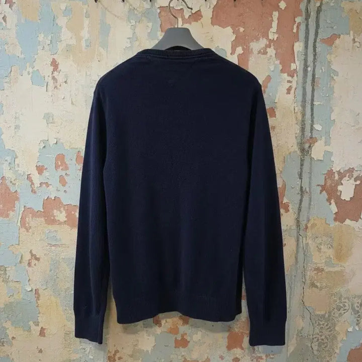 [BUNJANG] Tommy Hilfiger Navy Pima Cotton Cashmere Knit L / 타미힐피거 네이비 피마 코튼  캐시미어 니트 L