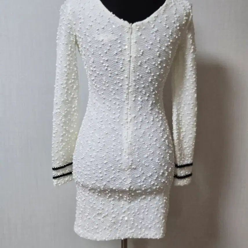 [BUNJANG] Jessica J White Boucle Dress / 새상품  제시카 제이 /  화이트  부글 미니 원피스