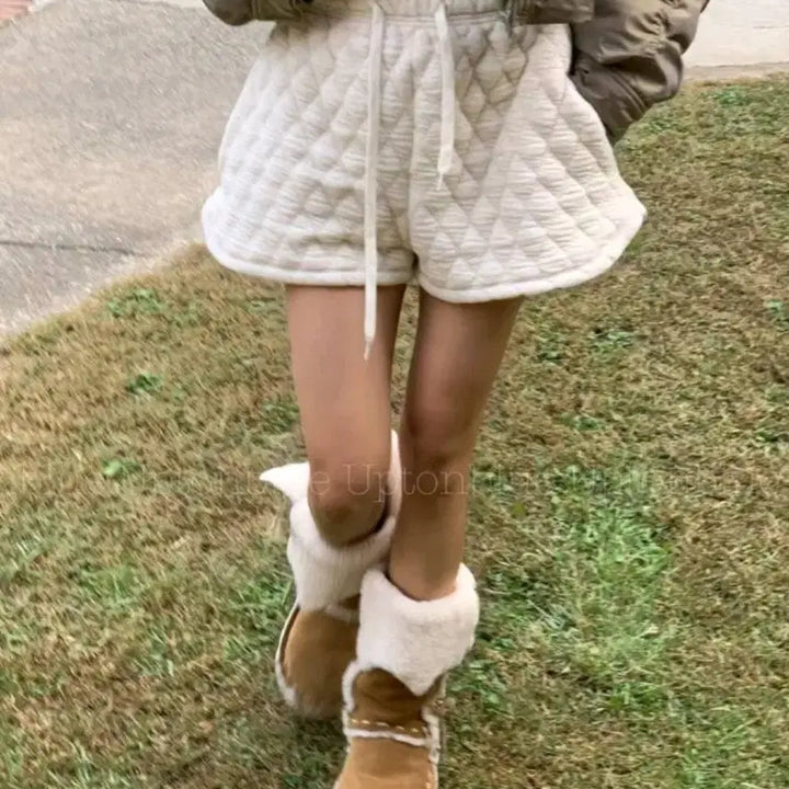 [BUNJANG] Diamond Quilted Short Pants / 다이아 누빔 숏팬츠 (새상품)