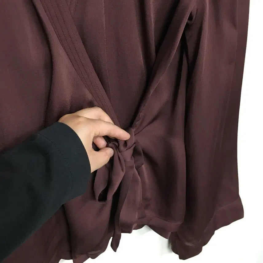 [BUNJANG] Massimo Dutti Wrap Shirt Blouse M / 마시모두띠 랩 셔츠 블라우스 M