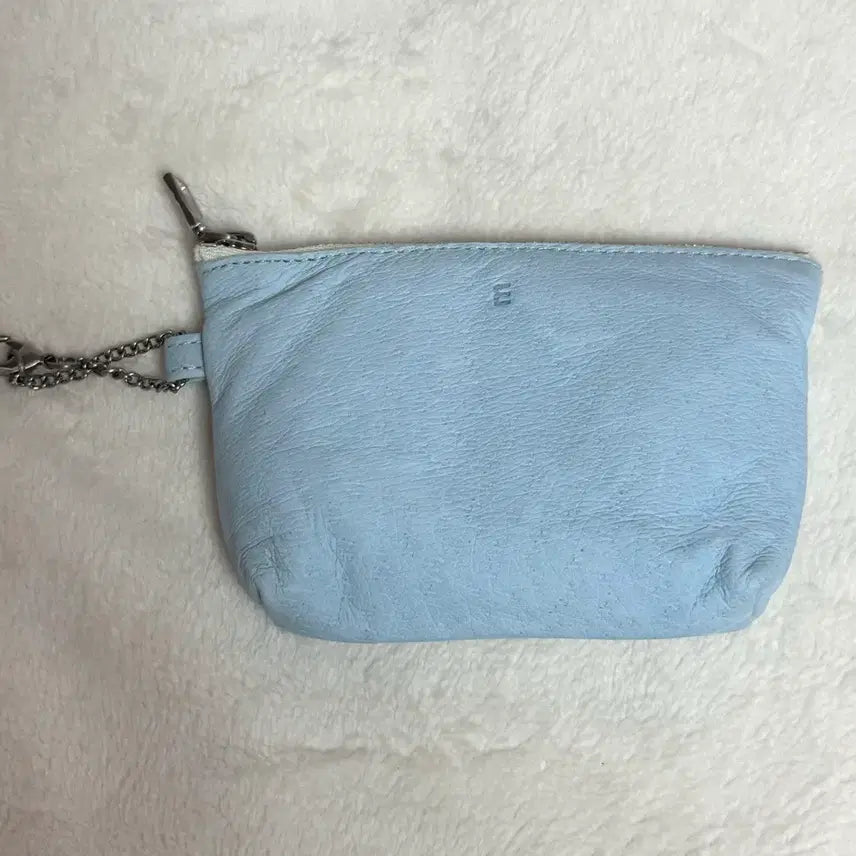 [BUNJANG] Minitmute Pale Blue Square Pouch Keyring / 새상품) 미닛뮤트 대구 한정 팝업 파우치 키링 페일블루