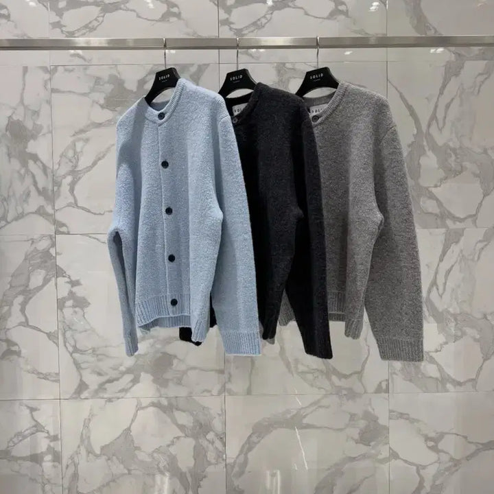 [BUNJANG] Solid Homme Round Neck Cardigan / 솔리드옴므 25fw / 라운드넥 가디건 / 52