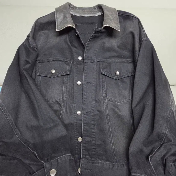 [BUNJANG] Wooyoungmi Oversized Black Denim Jacket / 24fw 우영미 블랙 오버사이즈 데님자켓 50