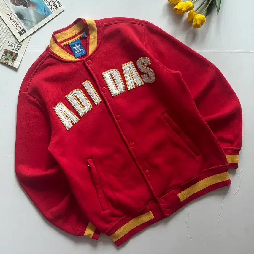 [BUNJANG] Adidas Big Logo Varsity Jacket / adidas 아디다스 빅로고 바시티 점퍼