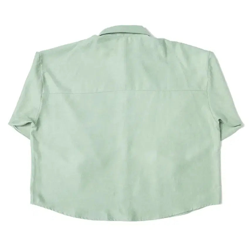 [BUNJANG] Mint Suede Oversized Shirt / 미착용 민트 스웨이드 오버핏 셔츠