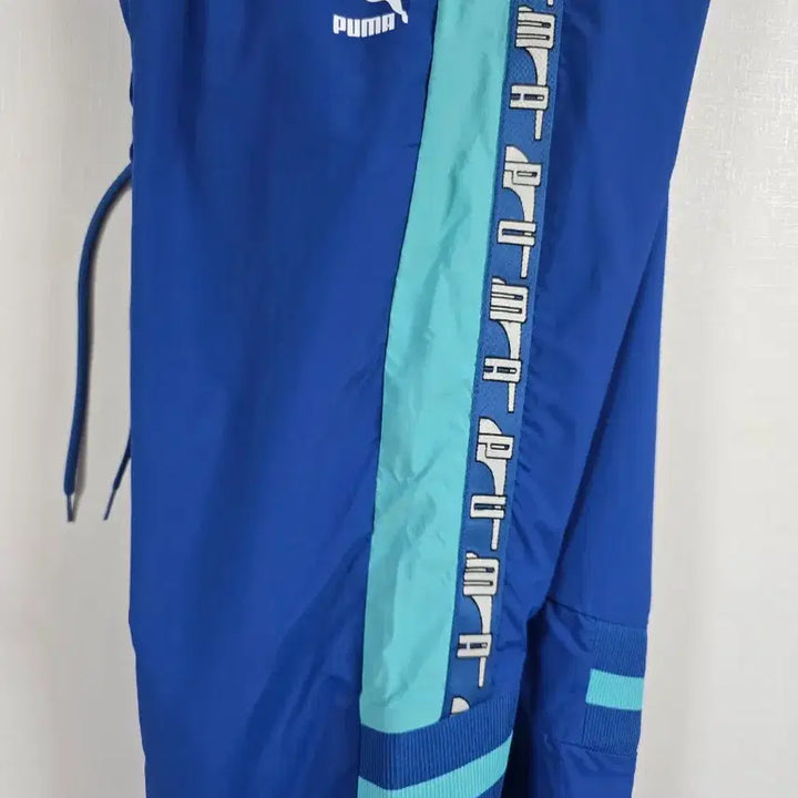 [BUNJANG] Puma Track Pants Blue/Mint Stripe / 푸마 트랙 팬츠 M