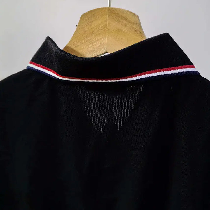 [SOLD OUT] 국내배송[L]몽클레어 카라티셔츠 블랙 와팬로고 남성 100사이즈정도