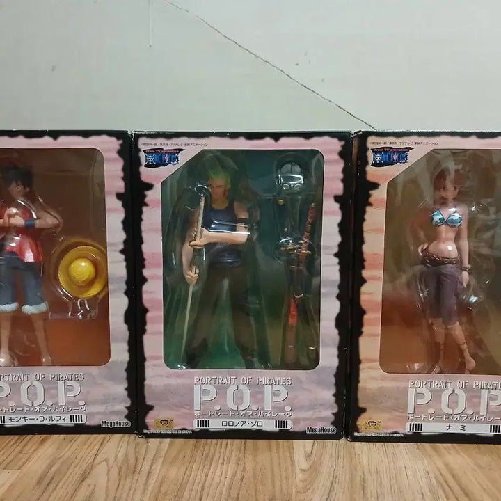 [BUNJANG] One Piece POP Luffy Zoro Nami Figure First Edition / 원피스 POP 루피 조로 나미 피규어 초판