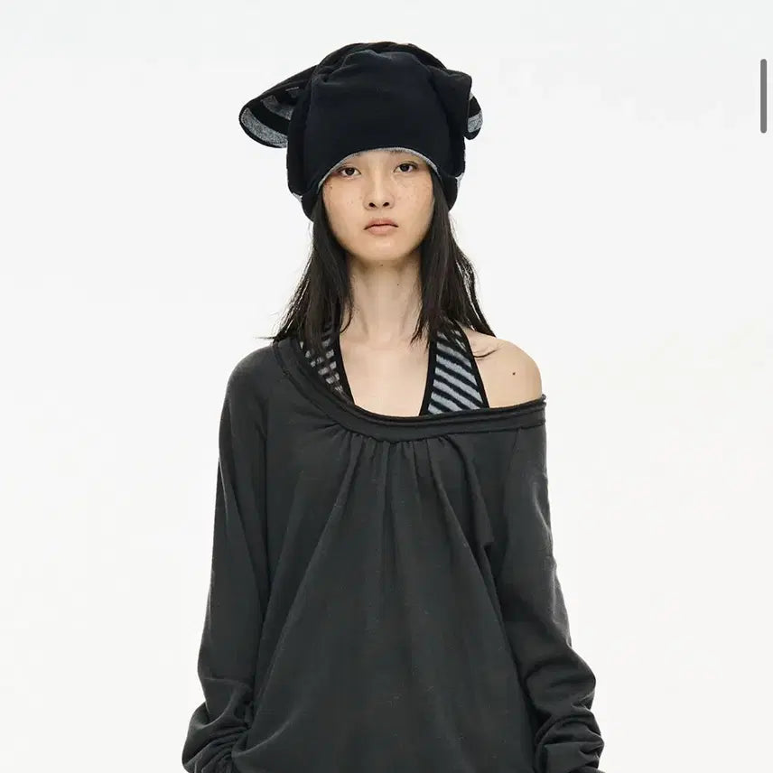 [BUNJANG] Seric Reversible Two-Way Strap Beanie / 세릭 투웨이 스트랩 비니