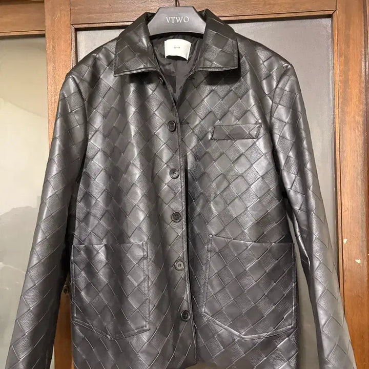 [BUNJANG] SENSE Weaving Leather Jacket / [급처] SENSE(센스) 위빙 레더자켓 100-105