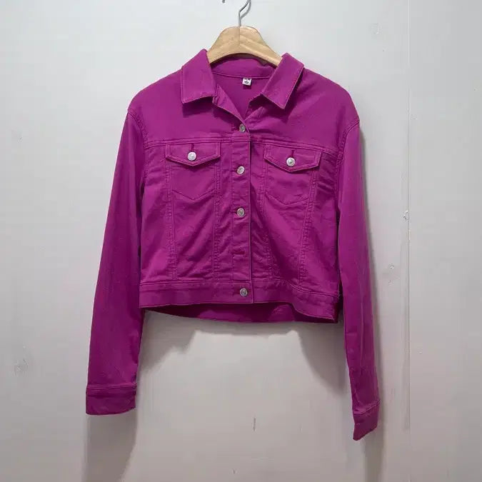 [SOLD OUT] Uniqlo 유니클로 핫핑크 코튼 자켓 (여성 M)