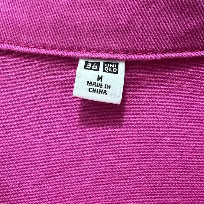 [SOLD OUT] Uniqlo 유니클로 핫핑크 코튼 자켓 (여성 M)