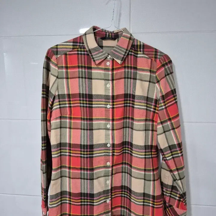 [BUNJANG] Hazzys Checkered Long Sleeve Shirt / 헤지스 체크 긴팔 셔츠90