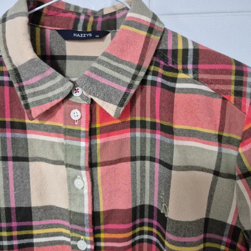 [BUNJANG] Hazzys Checkered Long Sleeve Shirt / 헤지스 체크 긴팔 셔츠90