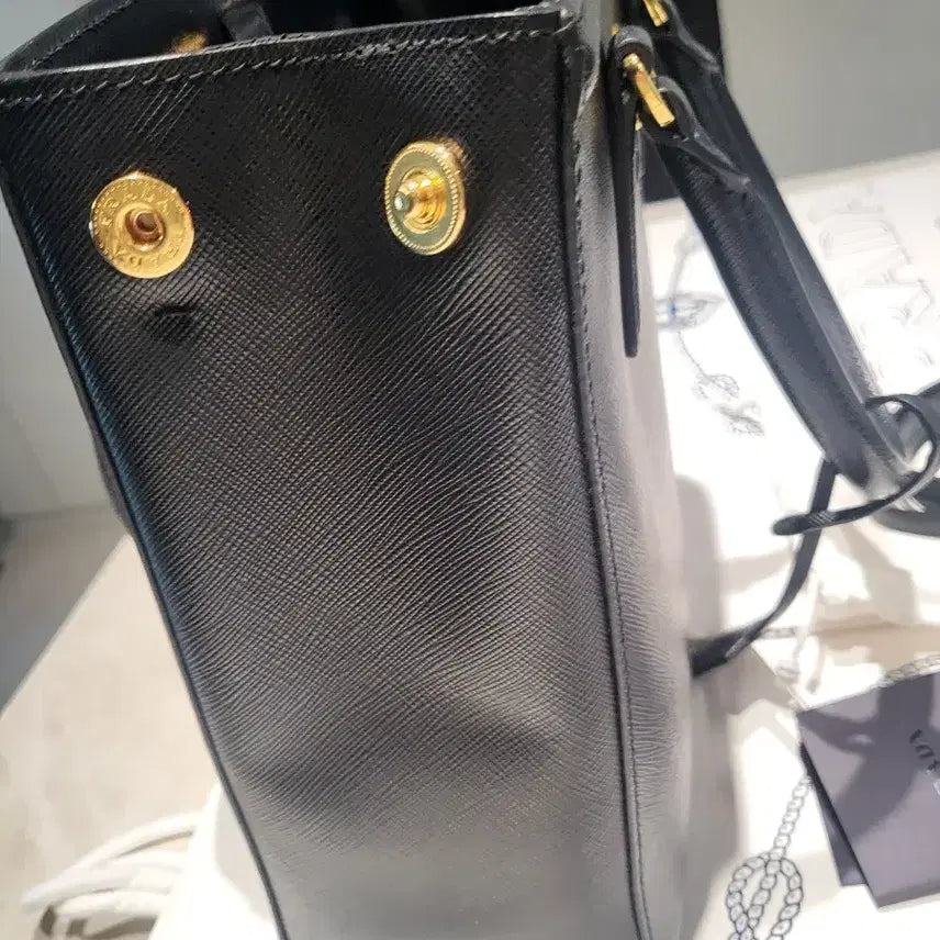 [BUNJANG] Prada B2490M Saffiano Lux Tote Crossbody Bag / 프라다 B2490M 사피아노 럭스백 토트 겸 크로스