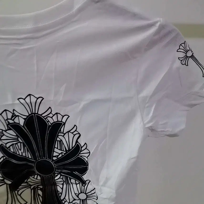 [SOLD OUT] [S사이즈]크롬하츠 여성 반팔티셔츠 화이트 44~55사이즈정도