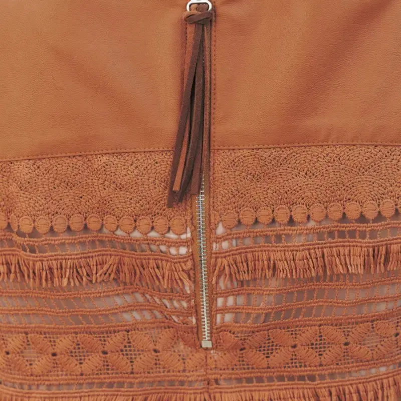 [BUNJANG] KUME Fringe Lace Sleeveless Blouse / [s] KUME 쿠메 프린지 레이스 보헤미안 에스닉 민소매 나시 탑