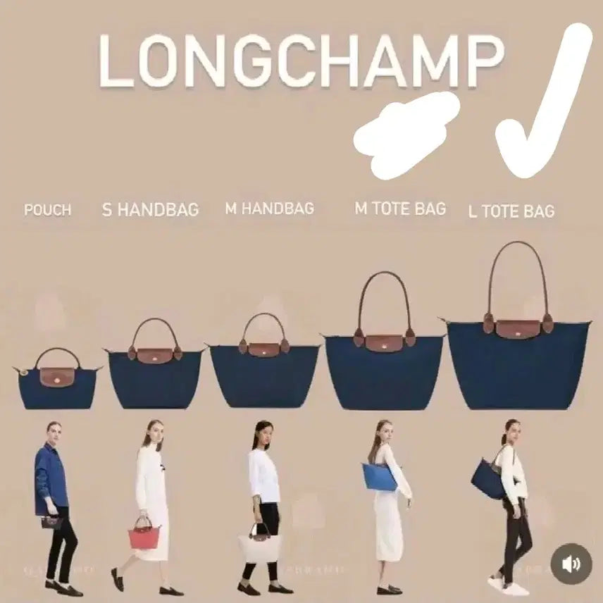 [BUNJANG] Longchamp Le Pliage Original Black Large Long Handle Tote Bag / 롱샴 르 플리아쥬 오리지널 블랙 라지 롱핸들