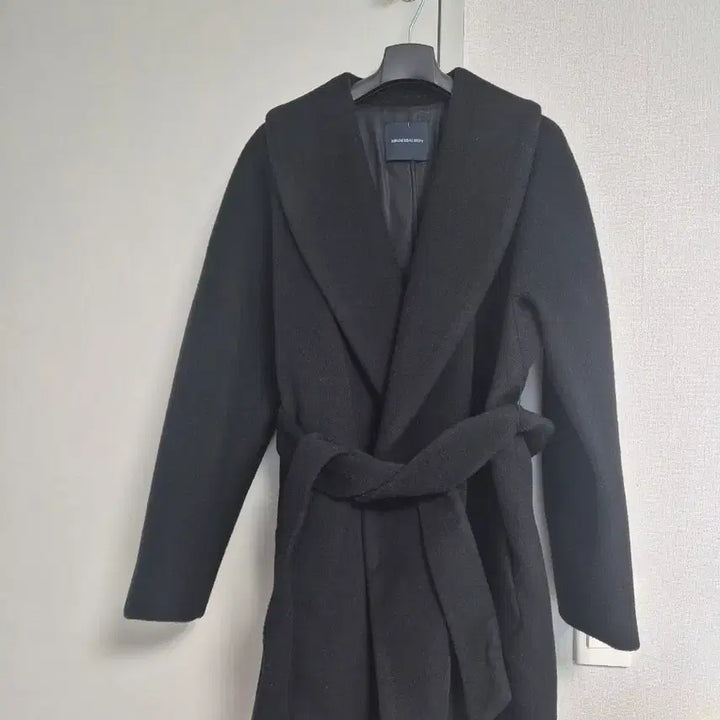 [BUNJANG] Kindersalmon Black Wool Coat / 킨더살몬 블랙 울코트